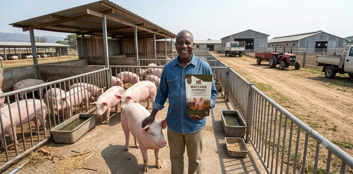 Pigs on farm — Maiyana Pig Concentrate